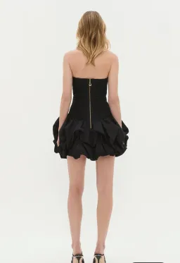 AJE- Violette Bubble Hem Mini Dress- Black- Size 14 for rent on The Volte - image 3