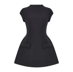 Odd Muse- The Ultimate Muse Cap Sleeve Mini Dress- Black- Size XL for rent on The Volte - image 3
