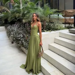 Fenity Gaia Dress In Green Size Medium for rent on The Volte - image 1