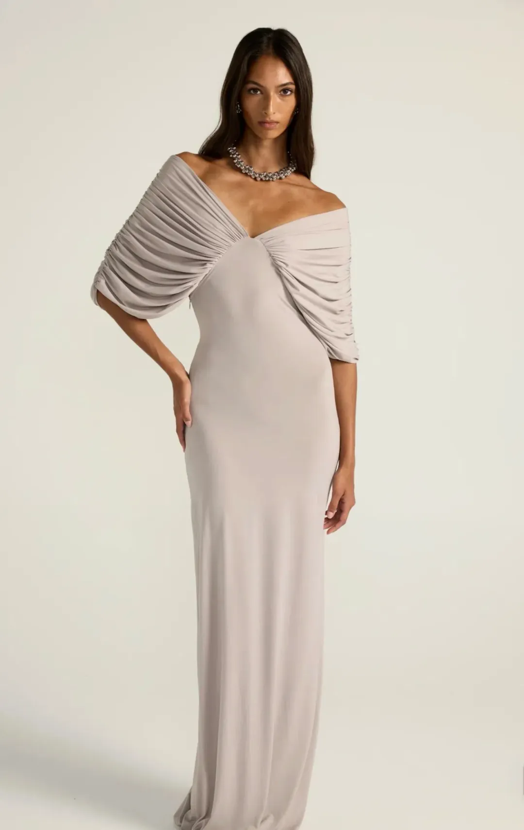 Ance Gria Grey Neve Dress S for rent on The Volte - main image