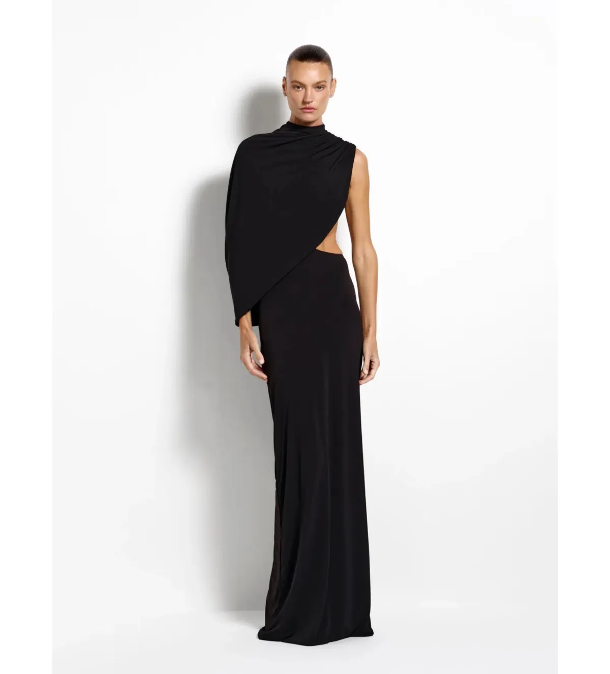 Effie Kats Aleksi Gown in Black Size S/AU8 for rent on The Volte - main image