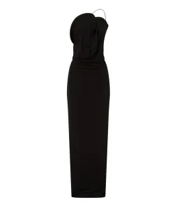 BNWT Christopher Esber Black Wave Coil Dress - Size 14 AU for rent on The Volte - image 4