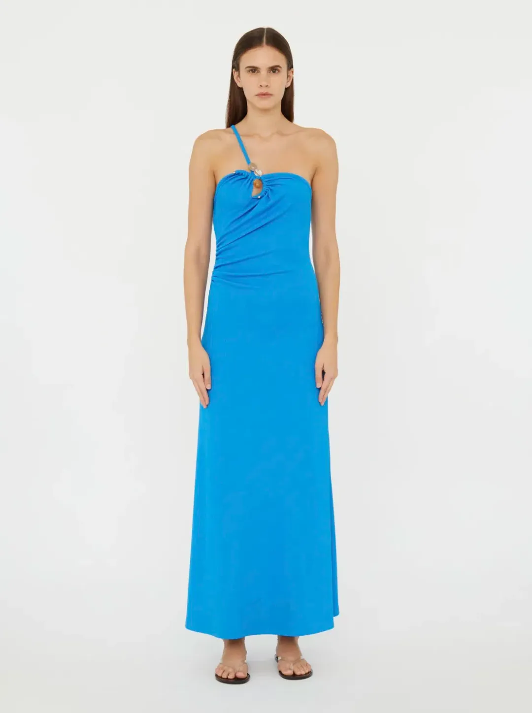 Christopher Esber Boston Blue Concave Stone Cami Dress - Size 6 AU for rent on The Volte - main image