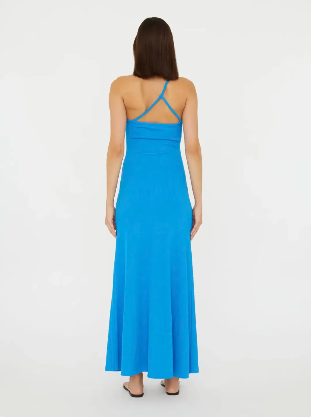 Christopher Esber Boston Blue Concave Stone Cami Dress - Size 6 AU for rent on The Volte - main image