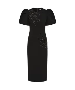 Rebecca Vallance Livia Midi Dress in Black Size AU 12 for rent on The Volte - image 4