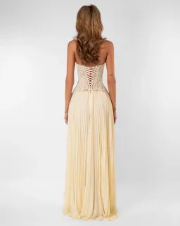 GAIA DRESS | BUTTER - SIZE 8 for rent on The Volte - image 3