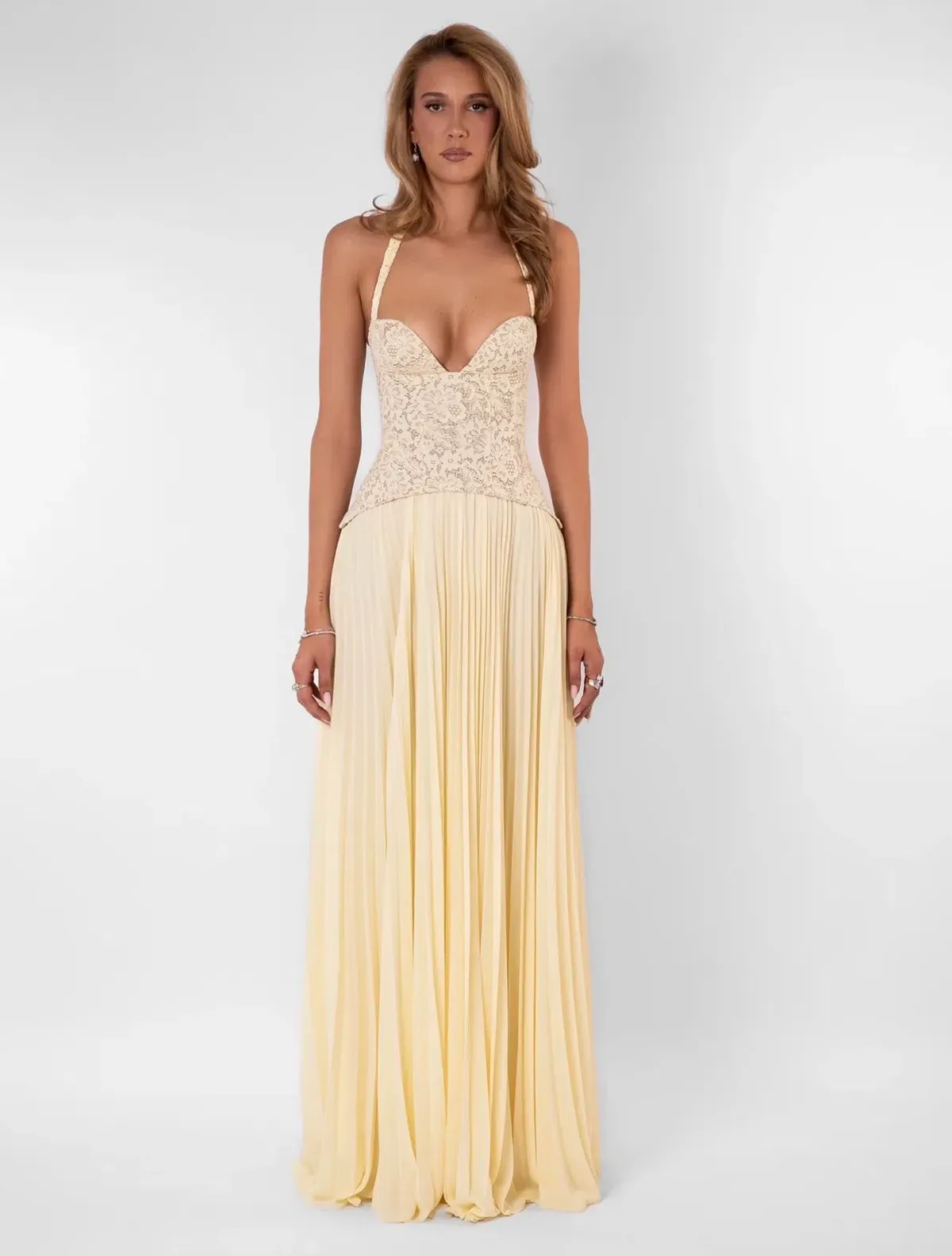 GAIA DRESS | BUTTER - SIZE 10 - Image 1
