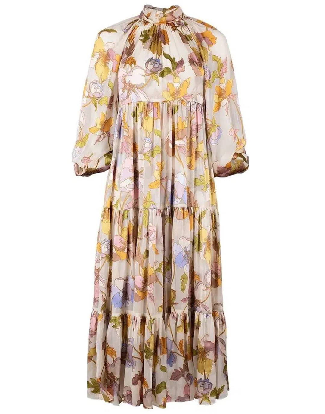 ZIMMERMANN TEMPO SWING MAXI DRESS SIZE 0 for rent on The Volte - main image