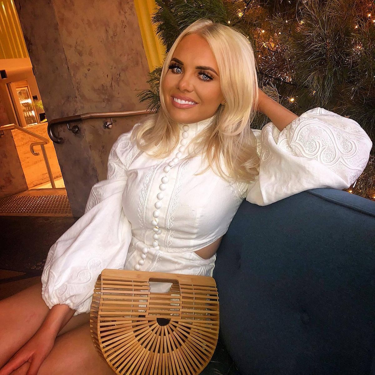 Zimmermann Bonita Corded Short Dress Ivory Size 8 - Image 4