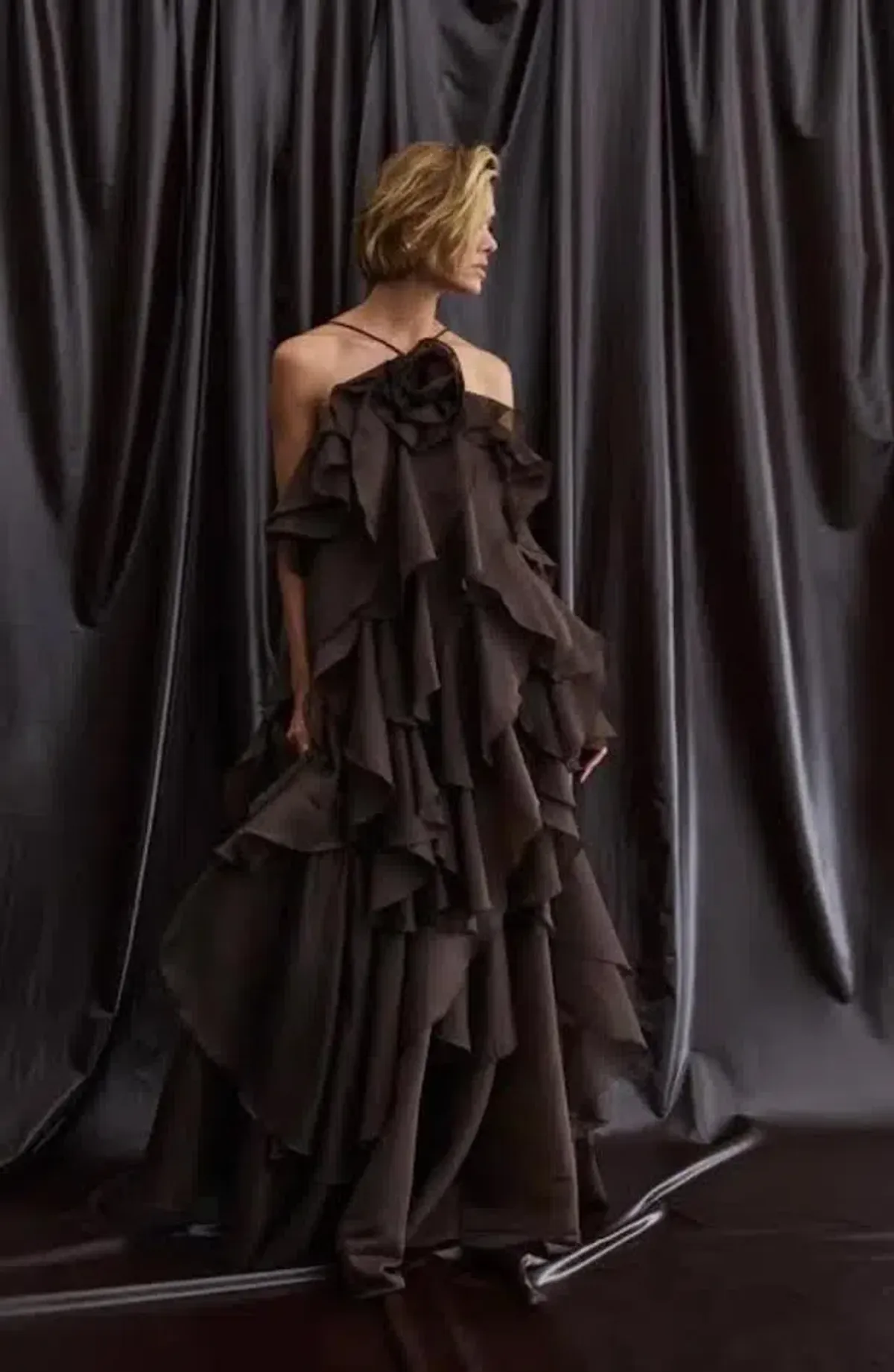 🤎Aje Pandorea Layered Maxi Dress in Carob Chocolate Brown - Size 10 AU 🤎 Tiered Ruffled Maxi Gown - Image 7