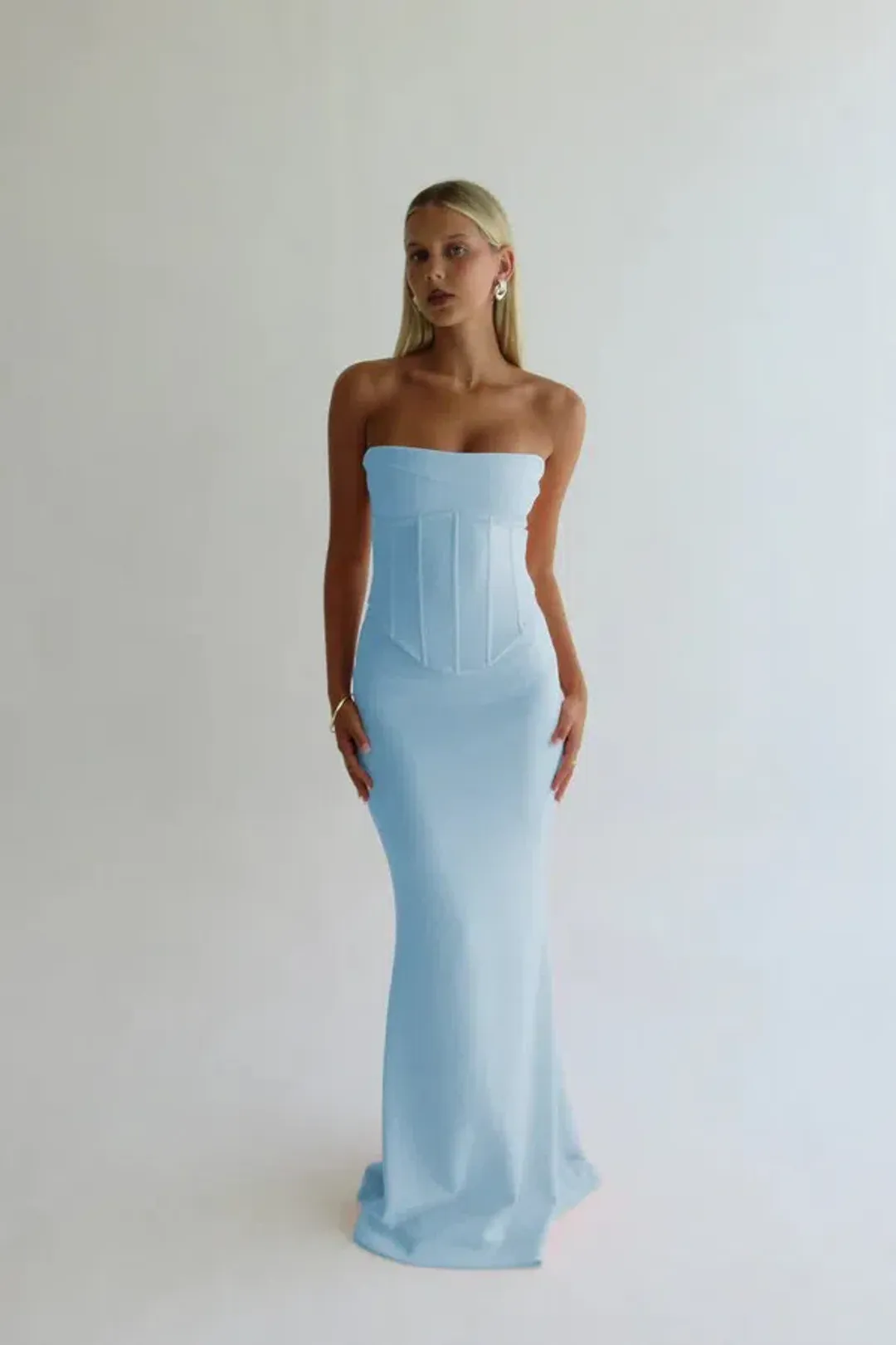 Louie Gown Baby Blue Size S/AU 8 for rent on The Volte - main image