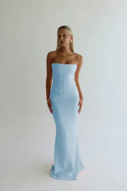 Louie Gown Baby Blue Size S/AU 8 for rent on The Volte - image 3