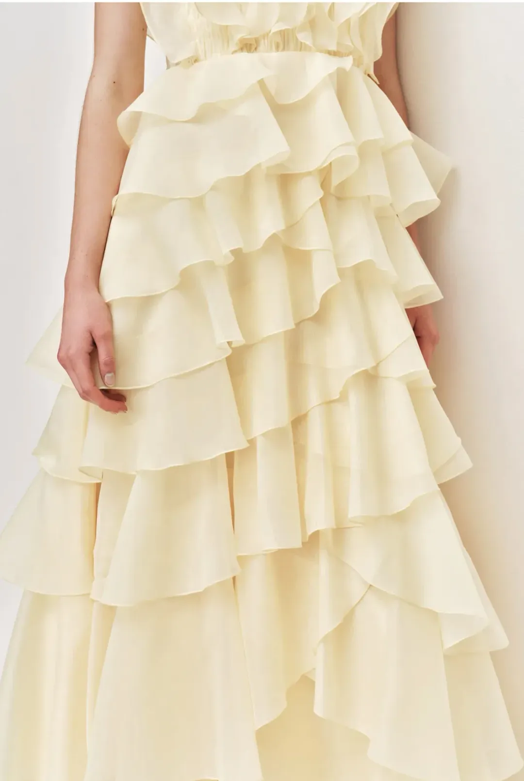 Aje Cleo Maxi Gown in Butter Yellow Size 12 for rent on The Volte - main image