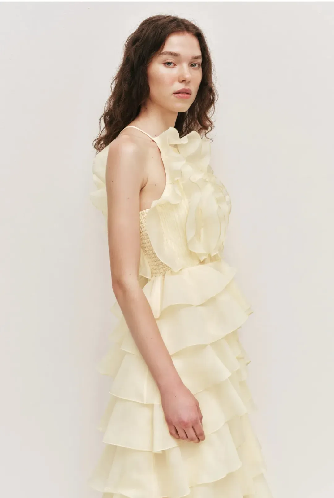 Aje Cleo Maxi Gown in Butter Yellow Size 12 for rent on The Volte - main image