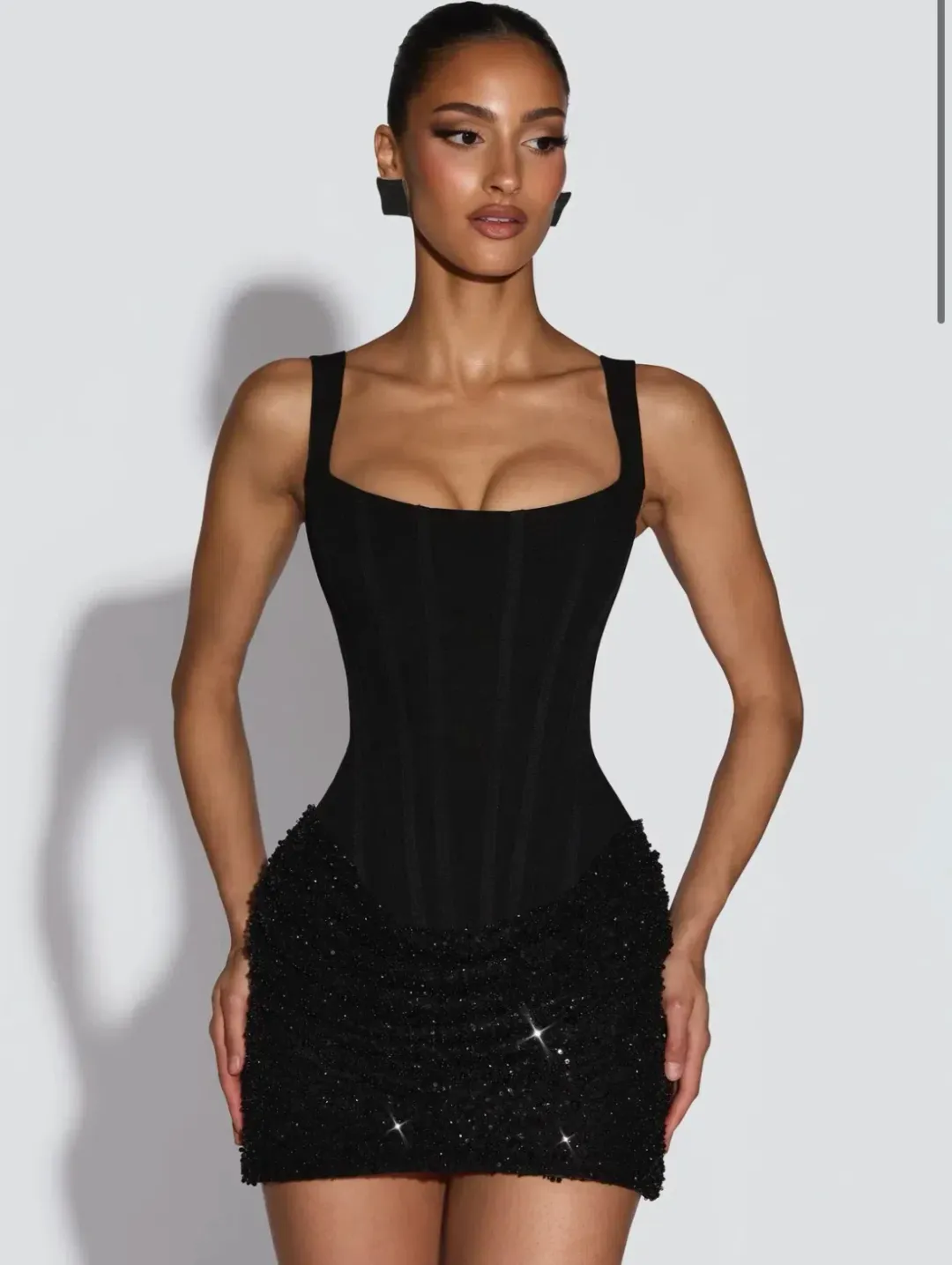 BABYBOO YEONA MINI DRESS - BLACK 6 for rent on The Volte - main image