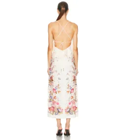 Zimmermann Patience Frill Midi Dress in Vanila Floral Size 2/AU12 for rent on The Volte - image 3