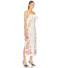 Zimmermann Patience Frill Midi Dress in Vanila Floral Size 2/AU12 for rent on The Volte - image 2