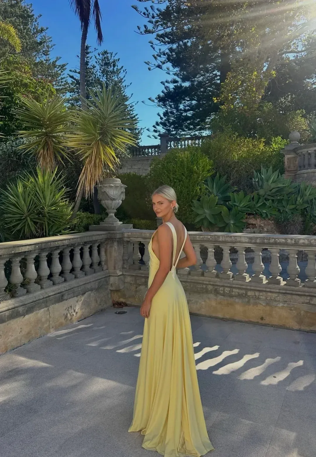 Ance Gria Rosa Gown Yellow/Lemon size XS for rent on The Volte - main image