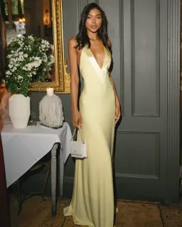 Ance Gria Rosa Gown Yellow/Lemon size XS for rent on The Volte - image 3