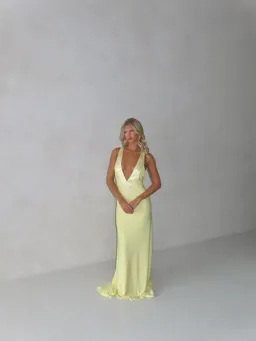 Ance Gria Rosa Gown Yellow/Lemon size XS for rent on The Volte - image 5