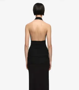 Bec & Bridge Cassis Drape Maxi Dress in Black, Size 8 for rent on The Volte - image 4