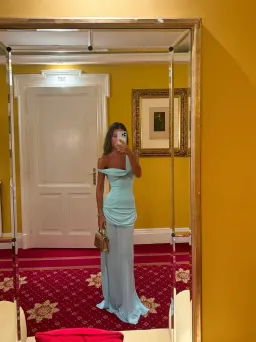 Natalie Rolt Candence Gown blue aqua size 1 (6-8) for rent on The Volte - image 5