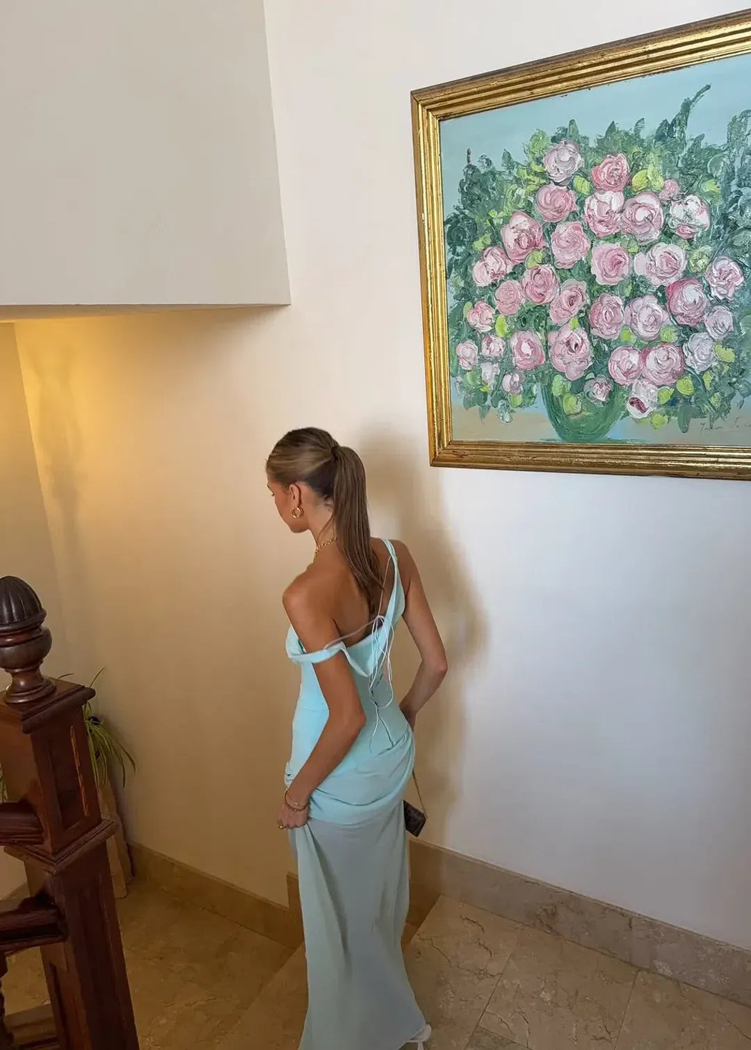 Natalie Rolt Candence Gown blue aqua size 1 (6-8) for rent on The Volte - main image