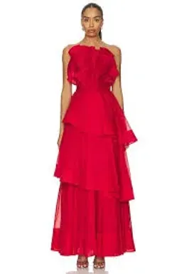 AJE Selestia Gown Red 12 for rent on The Volte - image 1