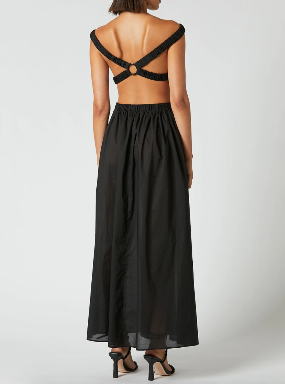 Scanlan Theodore Cotton Voile Ring Dress Black Size S / Au 8 - Image 3