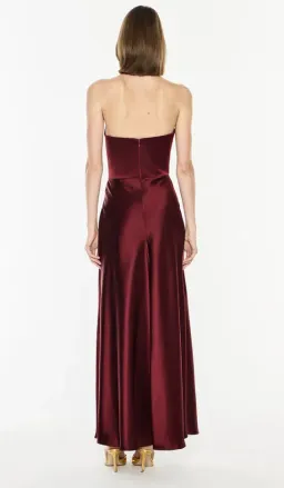 Manning Cartell Show Me Love Strapless Gown Dark Cherry Size 12 for rent on The Volte - image 2