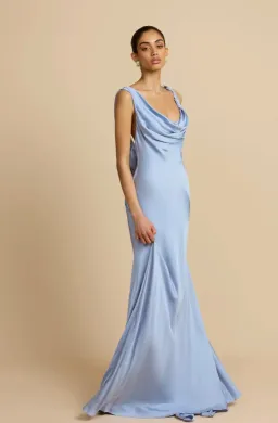 Arcina Ori Darcy Gown Blue XS for rent on The Volte - image 1