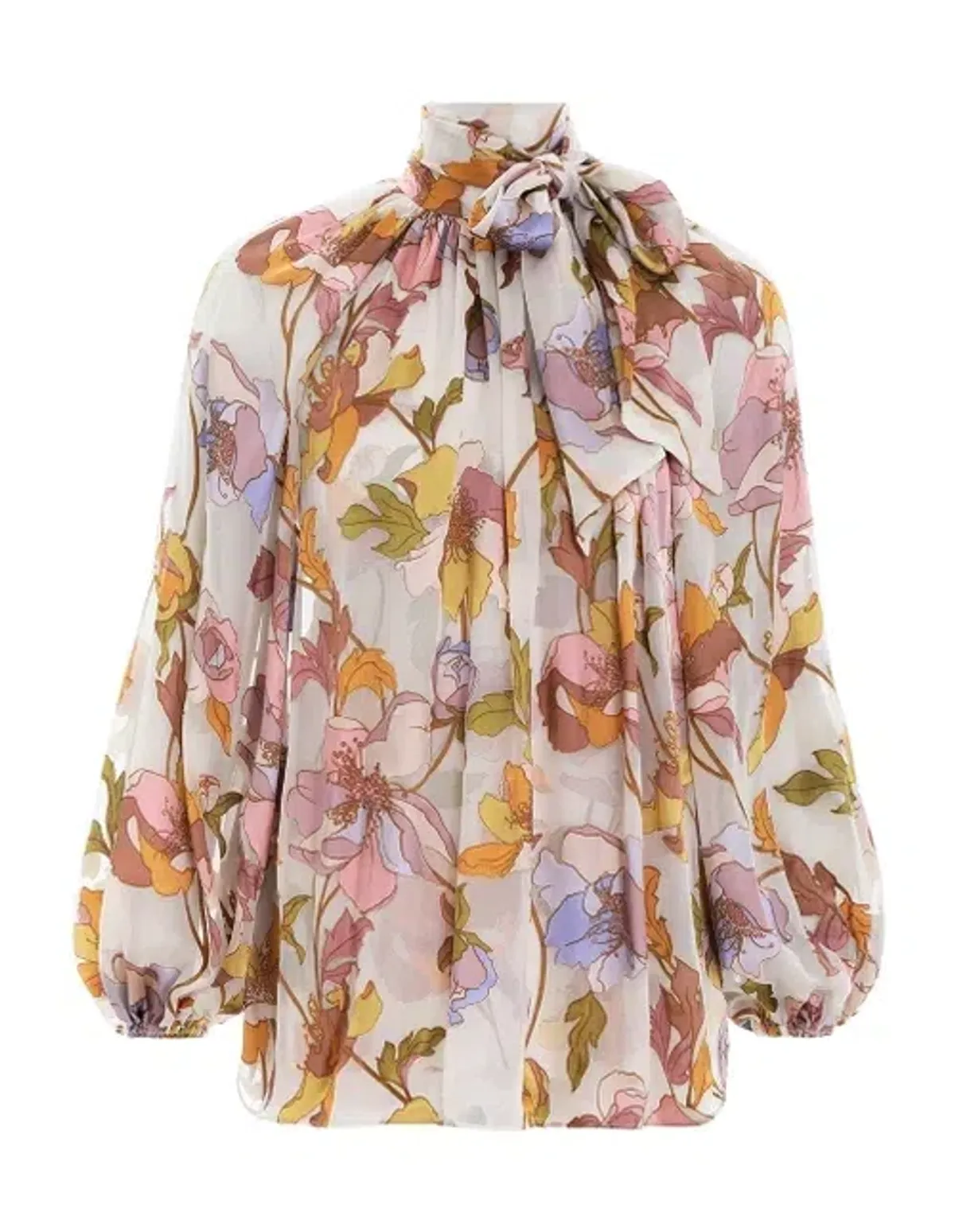 Zimmermann Tempo Swing Floral Silk Blouse Size AU 10 / 1 - Image 5