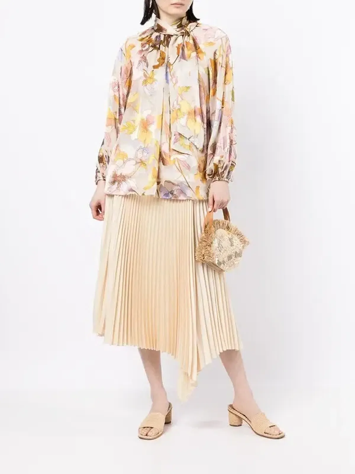 Zimmermann Tempo Swing Floral Silk Blouse Size AU 10 / 1 - Image 3