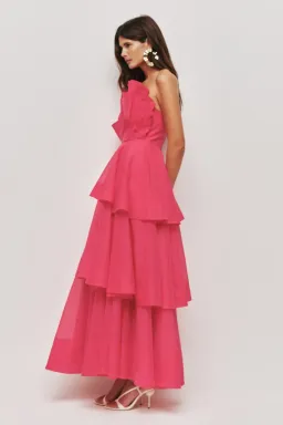 Aje Selestia Gown in Magenta Size 10 for rent on The Volte - image 2