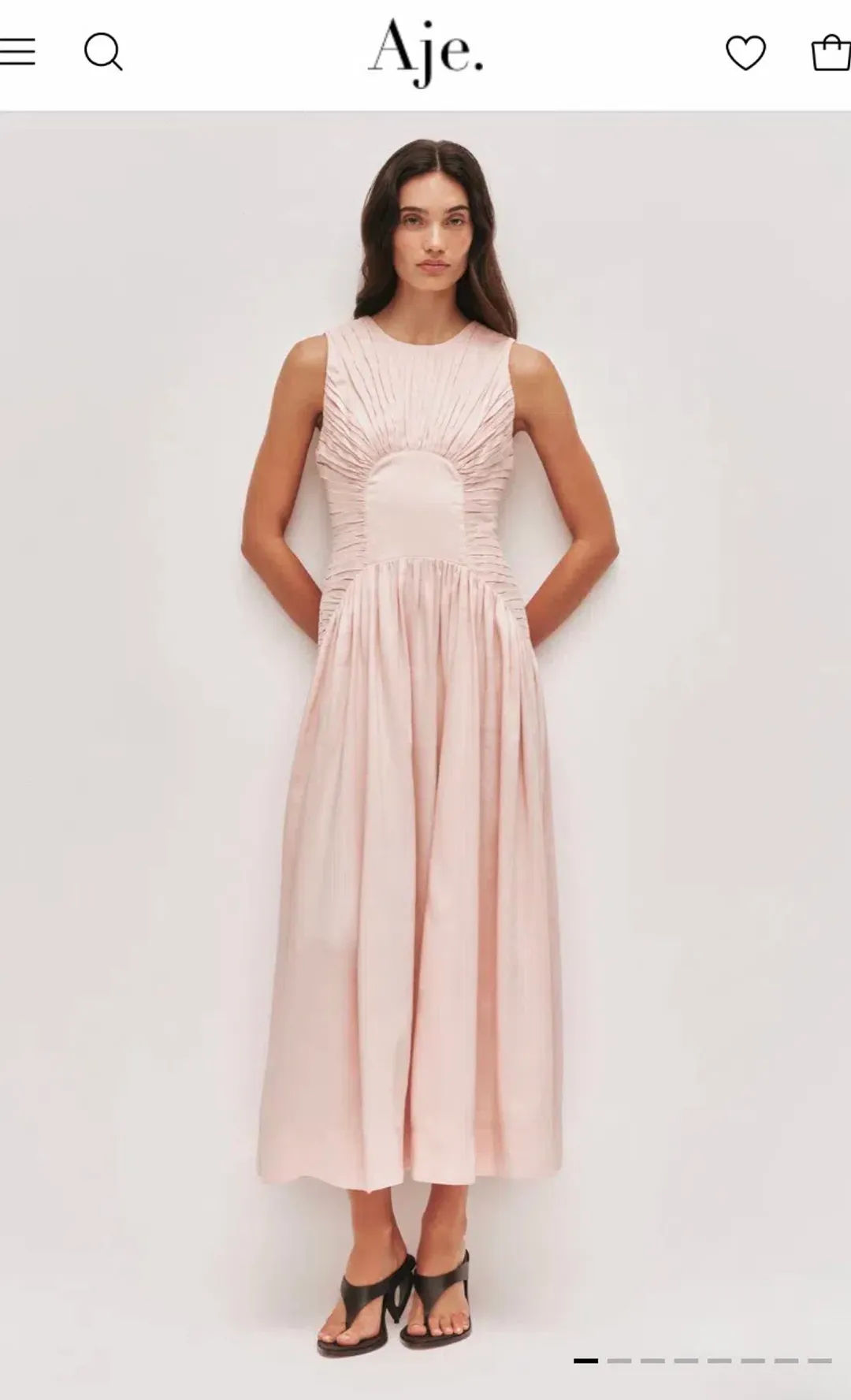 Aje Medea Maxi Dress Tea Blossom Sz 10 for rent on The Volte - main image