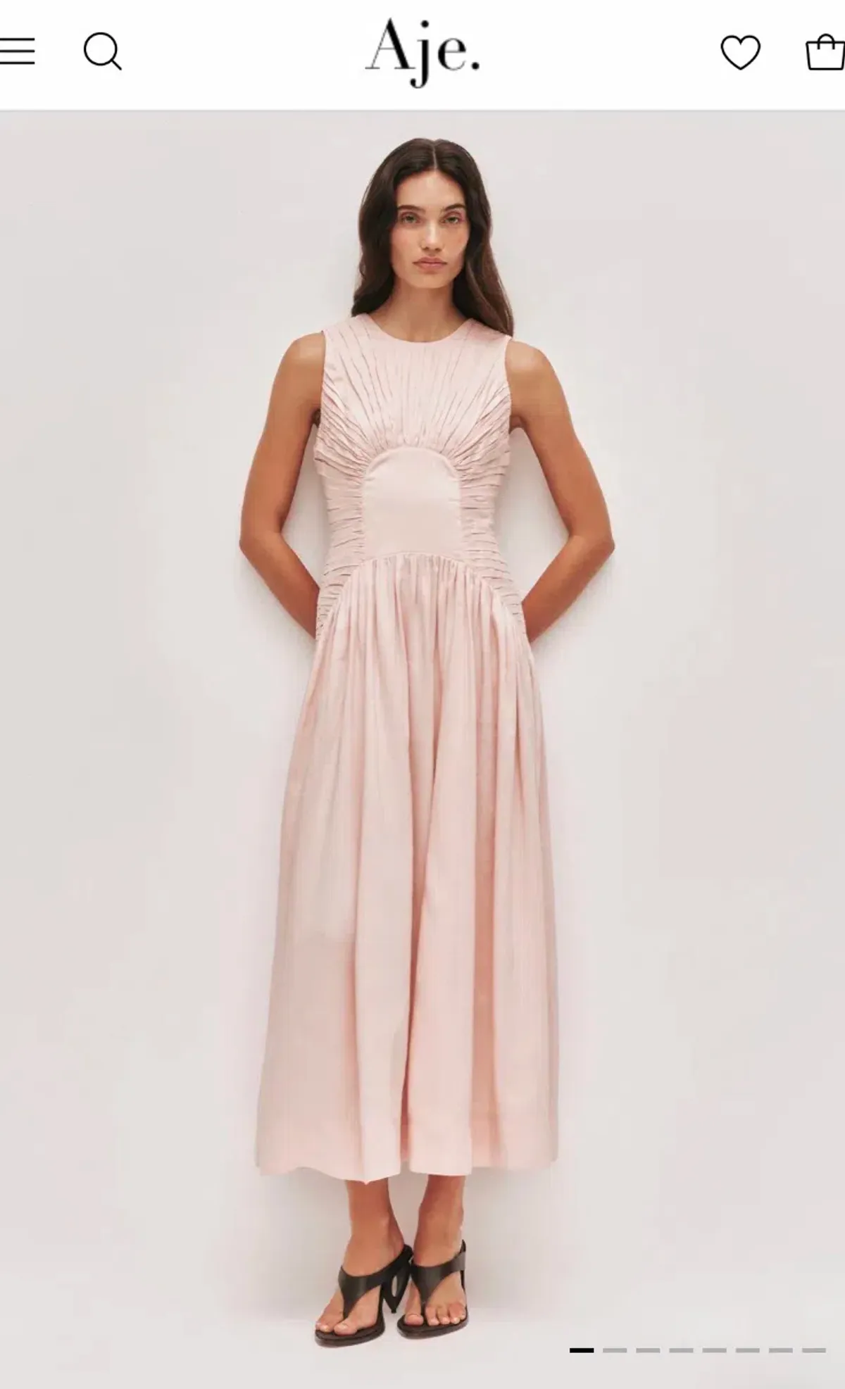 Aje Medea Maxi Dress Tea Blossom Sz 10 for rent on The Volte - main image