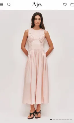 Aje Medea Maxi Dress Tea Blossom Sz 10 for rent on The Volte - image 1