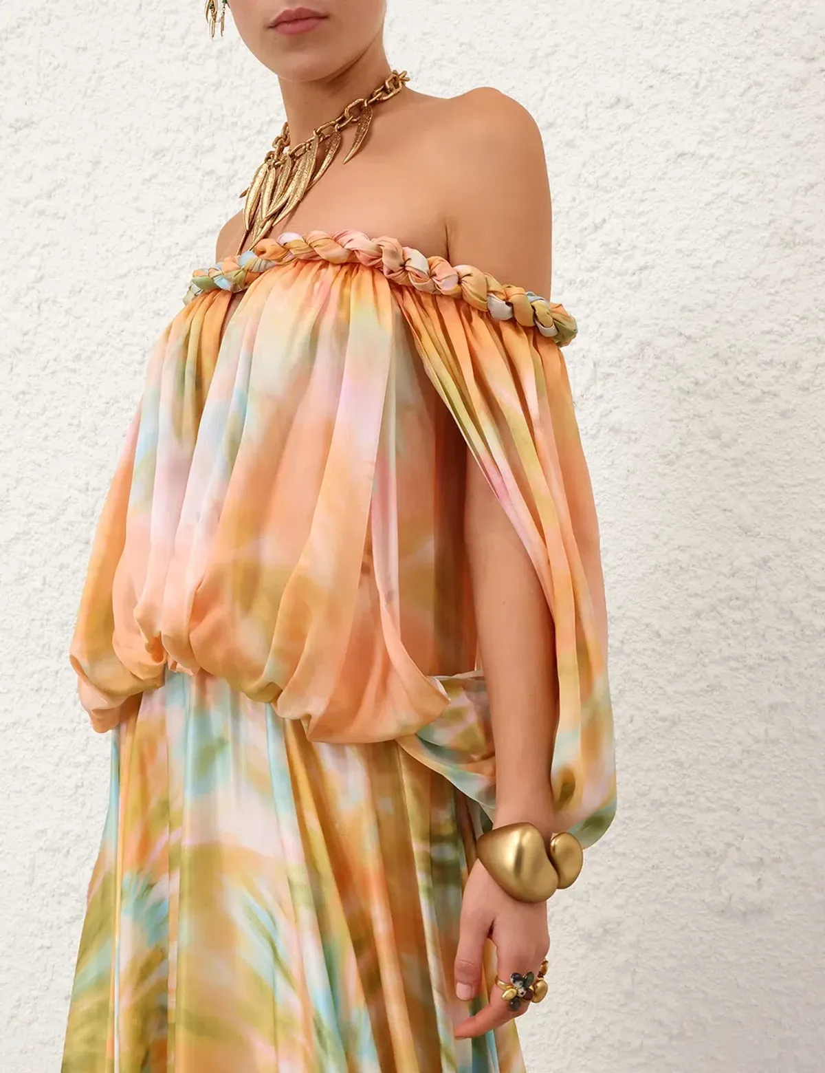 ZIMMERMANN LUNA TWIST BILLOW GOWN SIZE 4 - Image 7