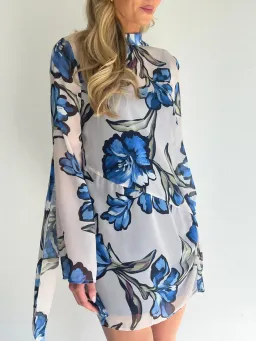 By Nicola Elodie Mini Dress Size 16 Wakiki Floral for rent on The Volte - image 4