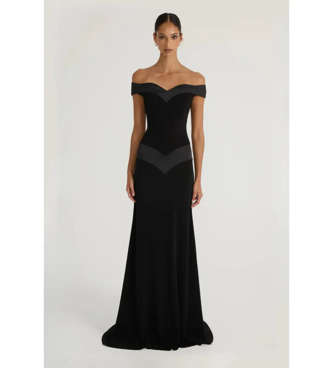 Ance Gria Octavia Gown in Black Size 8 for rent on The Volte - main image