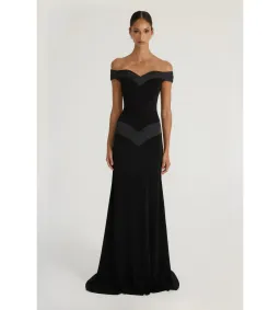 Ance Gria Octavia Gown in Black Size 8 for rent on The Volte - image 1