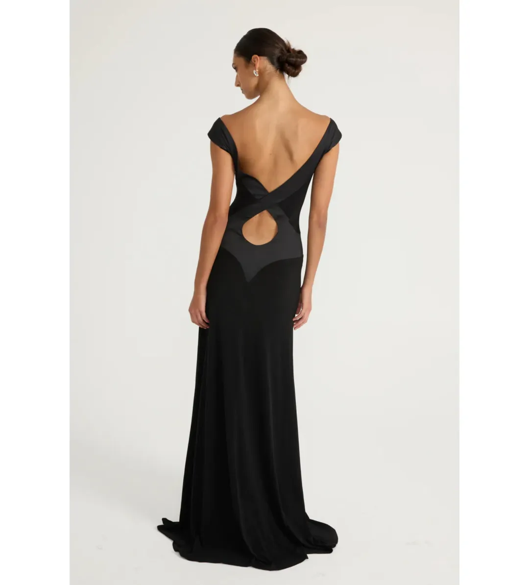 Ance Gria Octavia Gown in Black Size 8 for rent on The Volte - main image