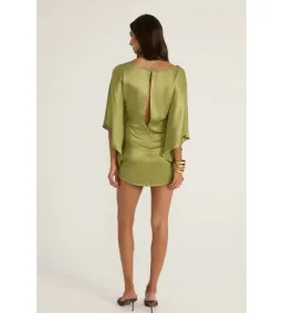 Ance Gria Diana Mini Dress in Vintage Green Size 6 for rent on The Volte - image 5