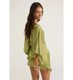 Ance Gria Diana Mini Dress in Vintage Green Size 6 for rent on The Volte - image 3