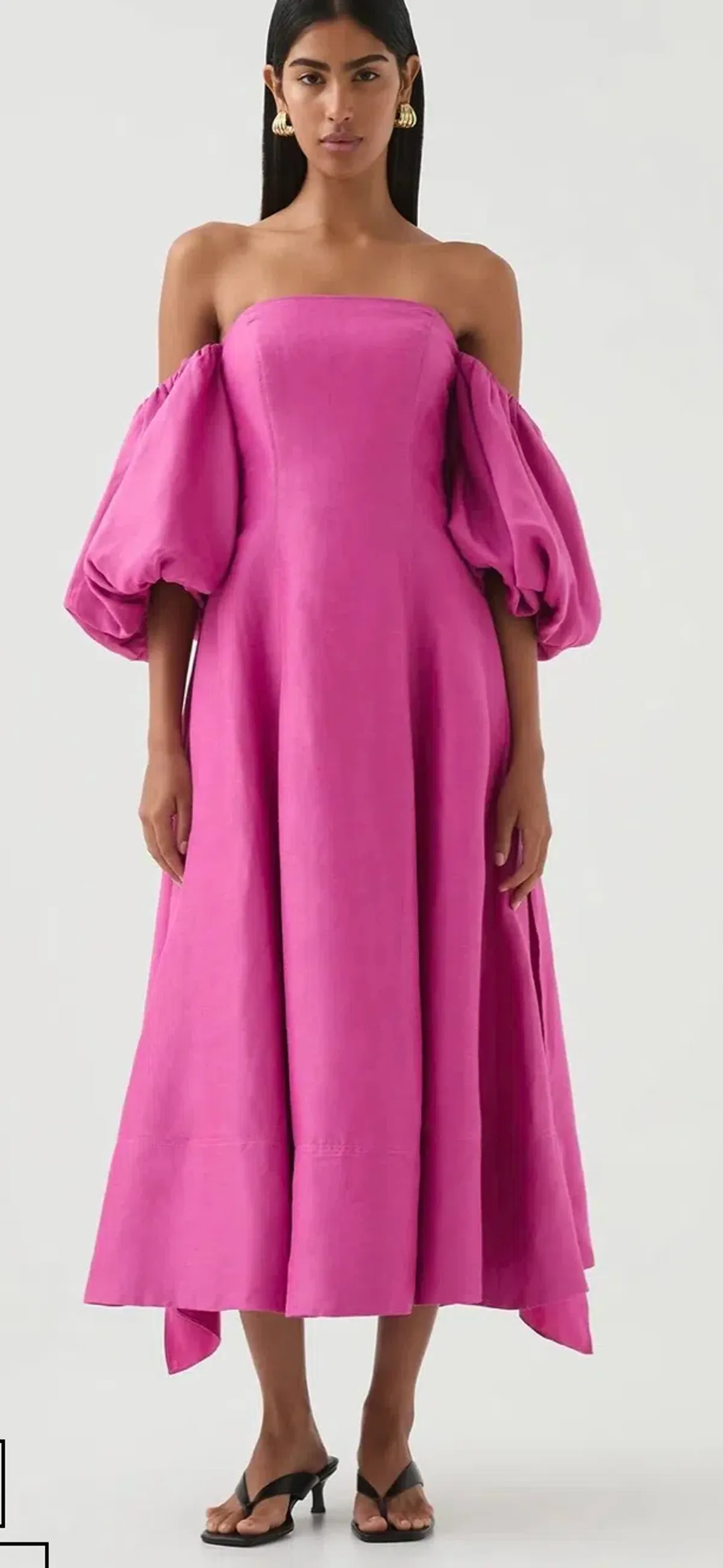 Aje Incarnation Midi Dress in Magenta Size 10 - Image 1
