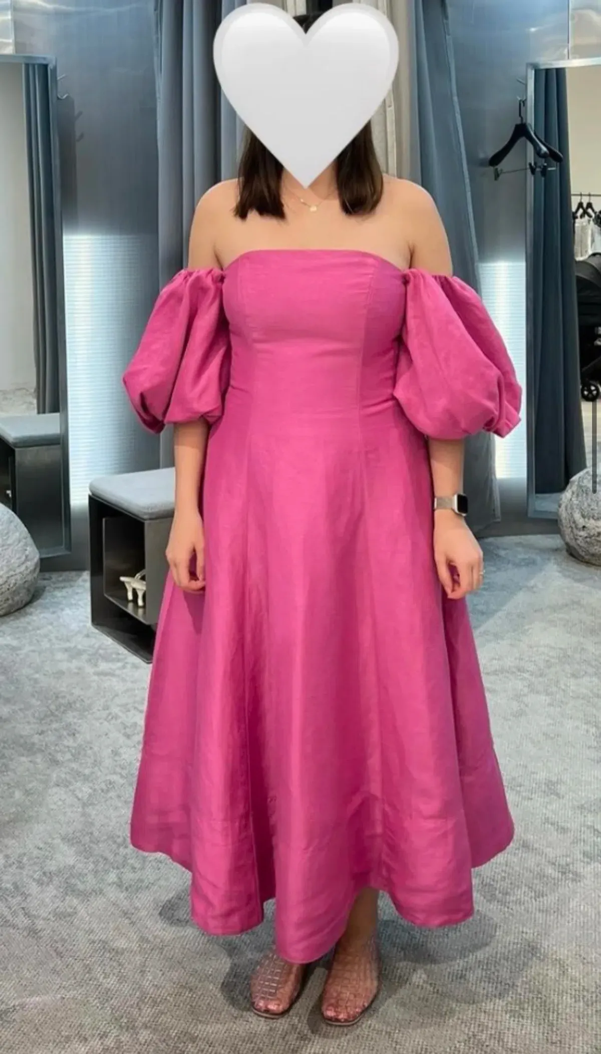 Aje Incarnation Midi Dress in Magenta Size 10 - Image 2