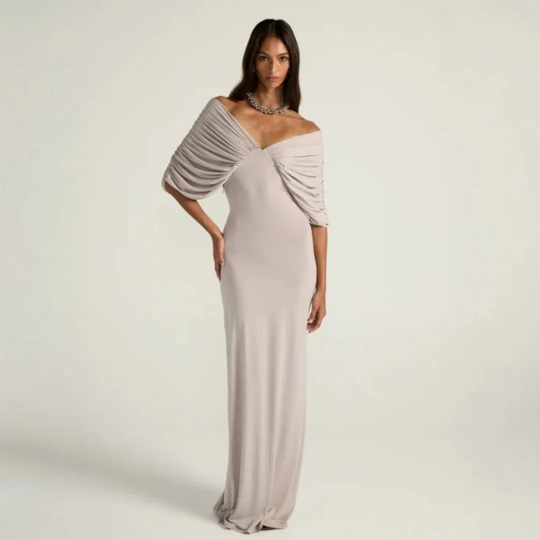 Ance Gria Neve Dress - Grey Size Small for rent on The Volte - main image