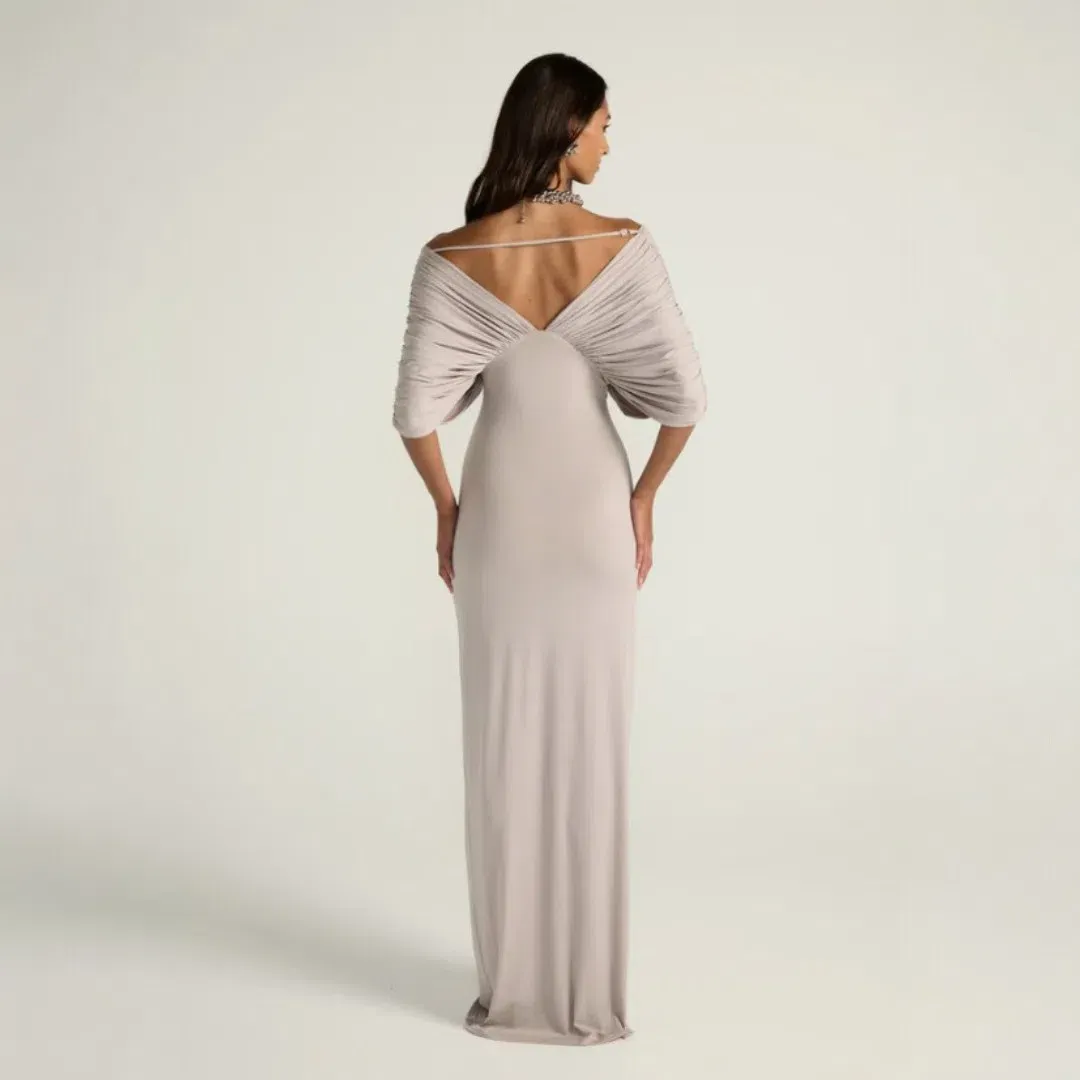 Ance Gria Neve Dress - Grey Size Medium for rent on The Volte - main image