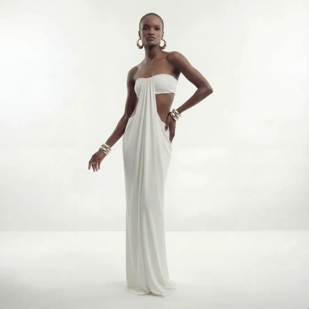 Serve The Brand Ophelia Maxi White for rent on The Volte - main image