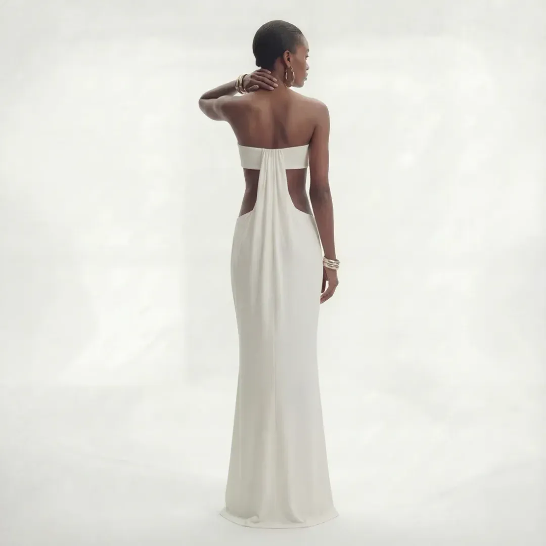 Serve The Brand Ophelia Maxi White for rent on The Volte - main image